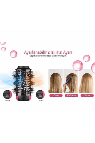 Saç Kurutma Saç Şekillendirici Düzleştirici Fön Tarağı 1200 W One Step - 4