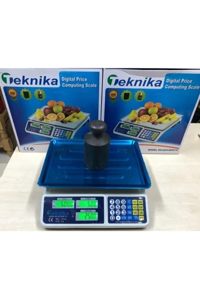 Pilli ve Şarjlı Elektronik Terazi 40 kg - 2