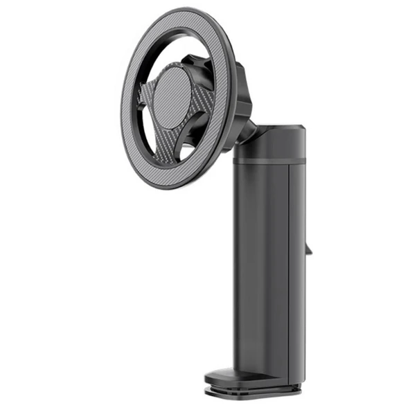 Polham Magsafe Mıknatıslı Açı ve Yön Ayarlı Sıkıştırmalı Masaüstü Telefon Tutucu, Sehpa, Koltuk Uyumlu