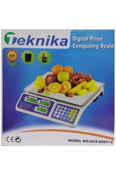 40 Kg Terazi Şarjlı ve Dijital Kaliteli Elektronik Bakkal Market Terazisi - 3