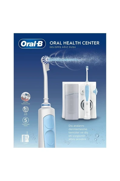 Oral-B Ağız Sağlığı Merkezi Ağız Duşu: Ağız duşu, 1 Oxyjet Başlığı, 1 Su Jeti Başlığı - 8