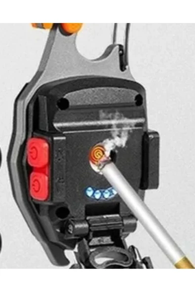 Şarjlı Led Kamp Lambası Kamp Çakmak Mıknatıslı Mini Fener - 5