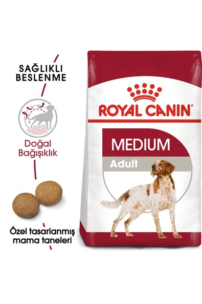 Royal Canin Medium Adult Orta Irk Yetişkin Köpek Maması 15 KG