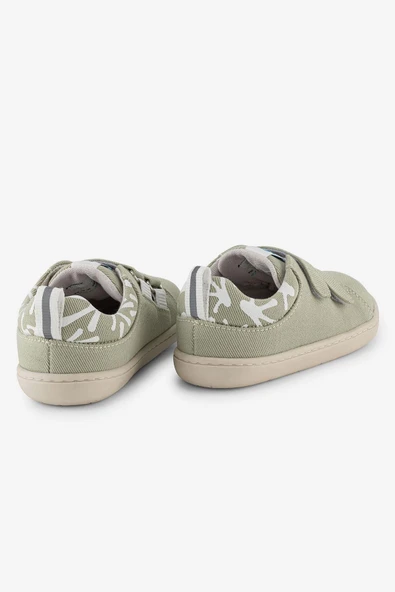 Hopfrög Smart Walker Recycled Canvas Eco Su Yeşili Barefoot Çocuk Ayakkabı H020902030 - 4