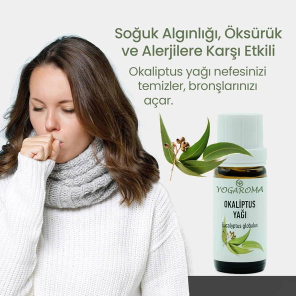 NPO Yogaroma Ferahlatıcı Aromaterapi 10mL Saf ve Doğal Okaliptus Uçucu Yağ 8 Adet - 4