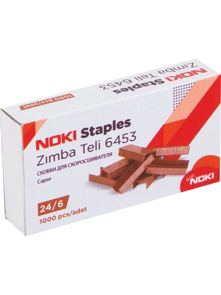 Noki Zımba Teli 24/6 Bakır 10 Paket (1 Kutu)