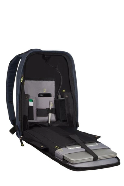 Samsonite KA6-01-001 15.6" Securipak Notebook Sırt Çantası, Laptop Sırt Çantası Mavi - 5