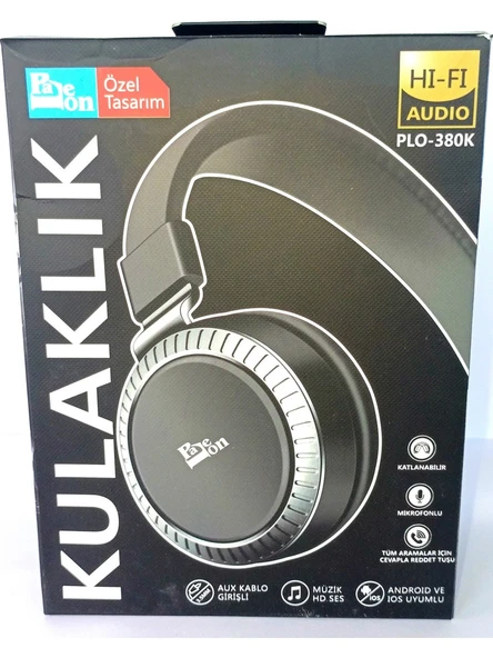 Paleon Kablolu Kulaklık PLO-380K - 3