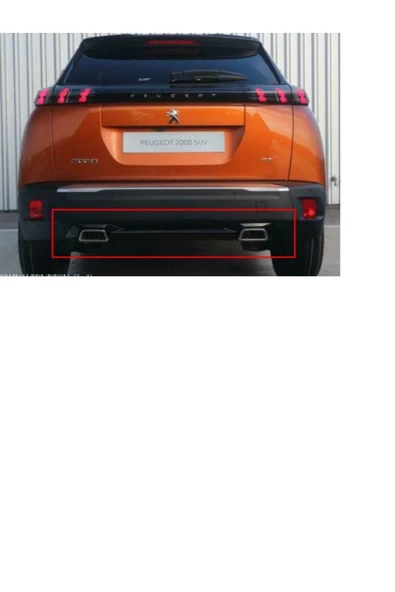 FROW Yeni Peugeot 2008 (p24e) Arka Tampon Difüzörü Komple Set 98259670xy