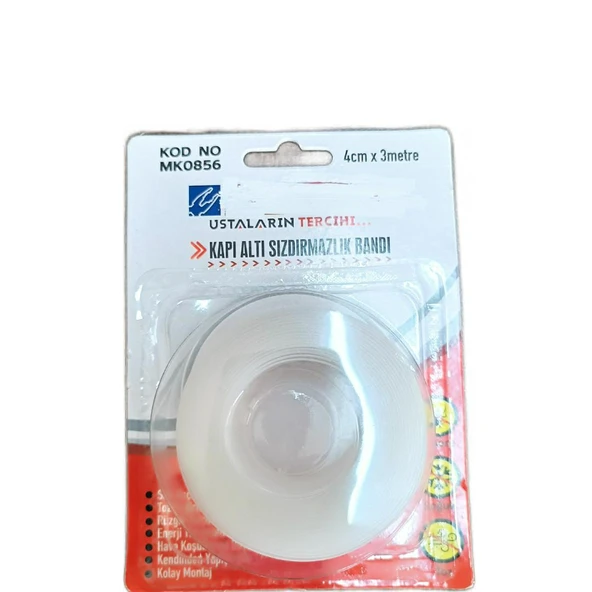 Kapı Altı Sızdırmaz Bant 40mm/3 Metre - Kapı Altı Soğuk Kesici Toz Rüzgar Önleyici Isı Yalıtımı - 3
