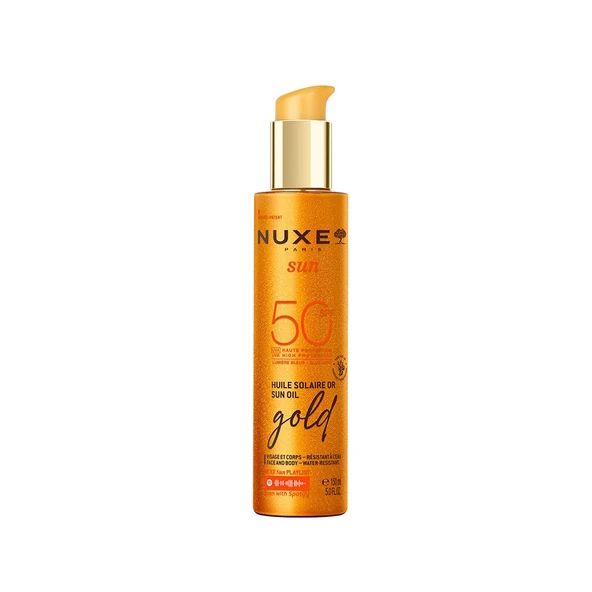 Nuxe Sun SPF50 Gold Altın Parıltılı Güneş Yağı 150 ml