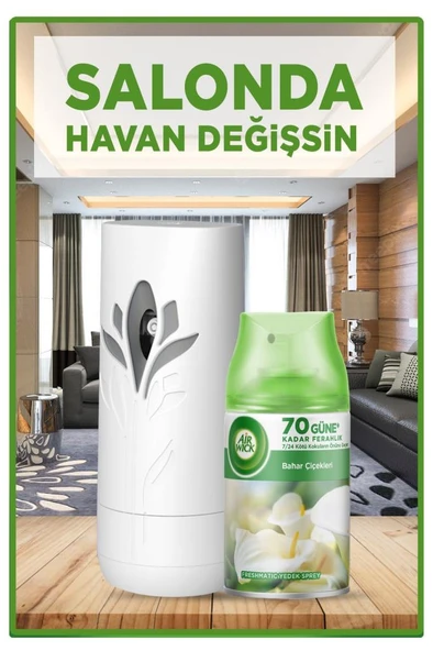 Air Wick Freshmatic Otomatik Sprey & Bahar Çiçekleri Yedek Sprey Oda Kokusu Kiti - 3