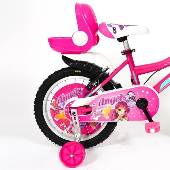 Sarissa Çocuk Bisikleti 16 Jant Uyumlu Silikon Denge Tekeri Bisiklet Yan Teker Siyah Mor - Resim 2