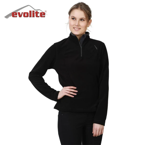 Evolite Fuga Bayan Mikro Polar Sweater - Siyah - 7
