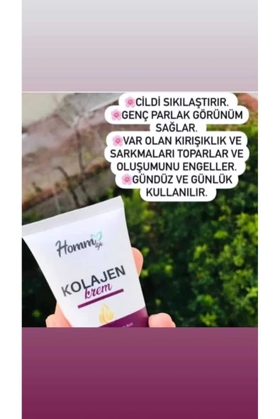 Homm Life Kolajen Krem Tüm Cilt Tipleri İçin 50 ml