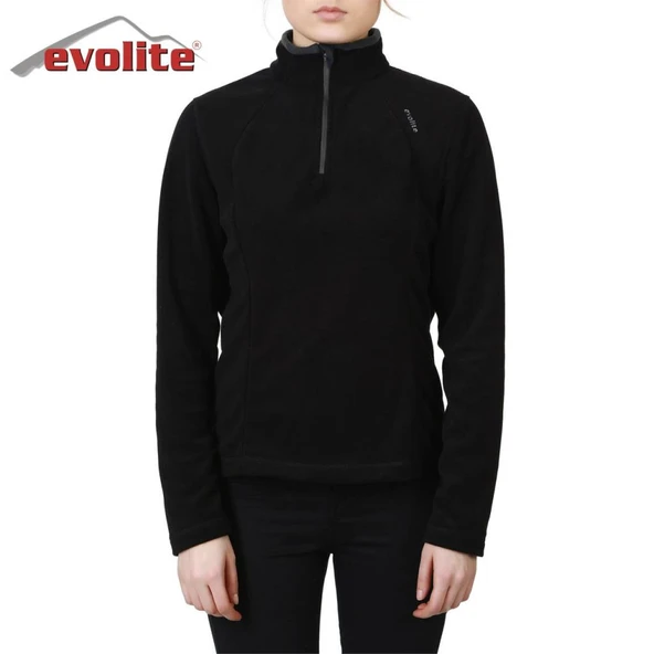 Evolite Fuga Bayan Mikro Polar Sweater - Siyah - 2