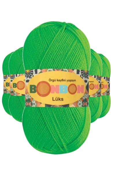 5 Adet Lüks Patik İpi Yünü Neon 98395 ürün görseli 1