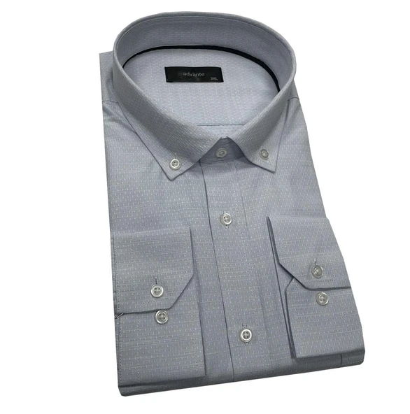 Advante Büyük Beden Uzun Kol Klasik Erkek Gömlek-7212 - 2