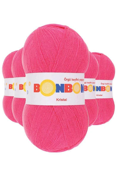 5 Adet Kristal El Örgü Lif İpi Orkide Pembe 98319 ürün görseli 1