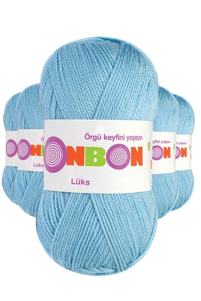 5 Adet Lüks Patik İpi Yünü Mavi 98231 ürün görseli 1