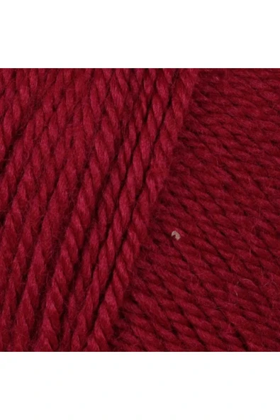 1 Adet Dora El Örgü İpi Yünü 100 gr 034 Koyu Kırmızı - Resim 2