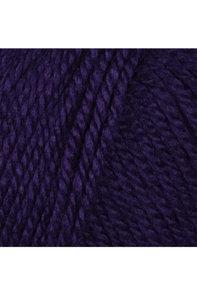 1 Adet Dora El Örgü İpi Yünü 100 gr 060 Koyu Mor ürün görseli 1