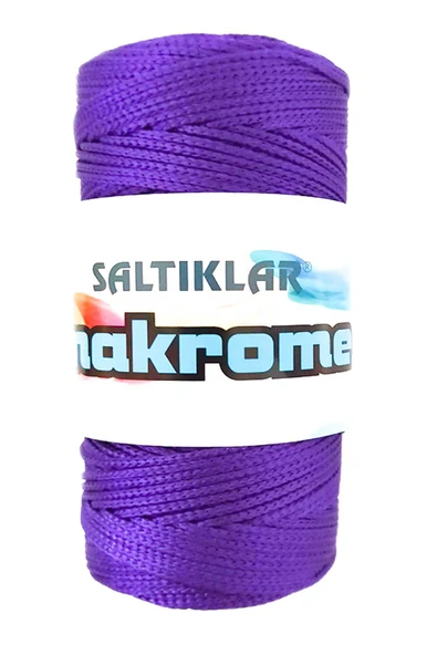 1 Adet Polyester Makrome İpi 4250 Mor 100 gr ürün görseli 1