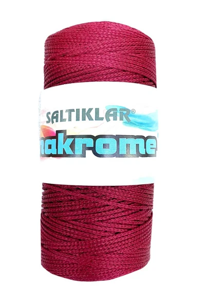 1 Adet Polyester Makrome İpi 1560 Bordo 100 gr ürün görseli 1