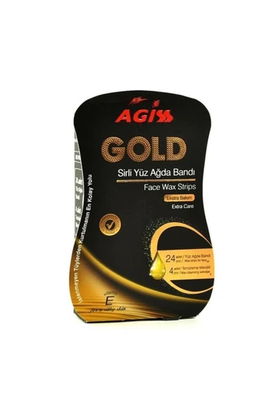 AGISS Yüz Ağda Bandı Altın Sirli Yüz Ağda Bandı 28 Adet