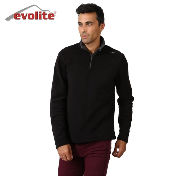 Evolite Fuga Bay Mikro Polar Sweater - Siyah - 10