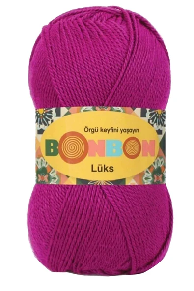 1 Adet Lüks Patik İpi Yünü Fuşya 98403 ürün görseli 1