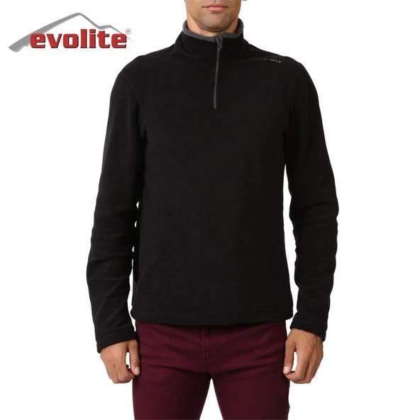 Evolite Fuga Bay Mikro Polar Sweater - Siyah - 2