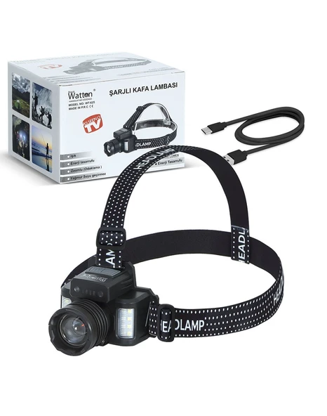 SENSÖRLÜ CREE TG LED ŞARJLI KAFA LAMBASI WATTON WT-625 - 3
