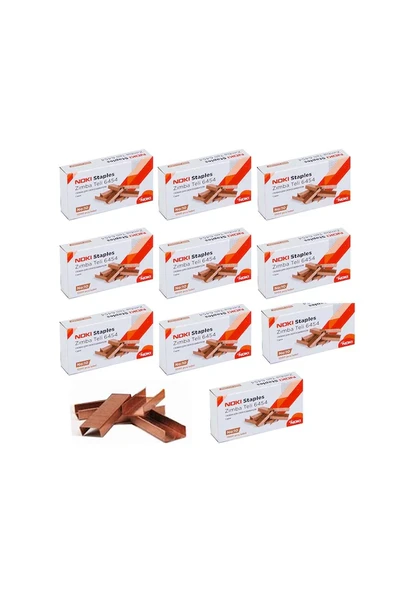 Noki Zımba Teli No:10 Bakır 10 Paket (1 Kutu)