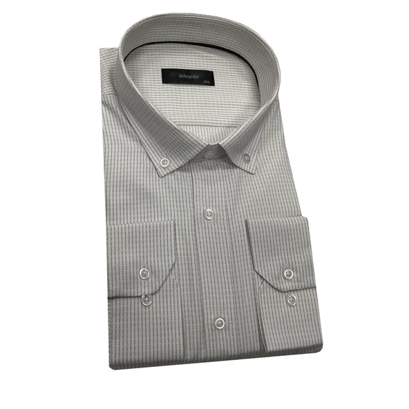 Advante Büyük Beden Uzun Kol Klasik Erkek Gömlek-7217 - 2
