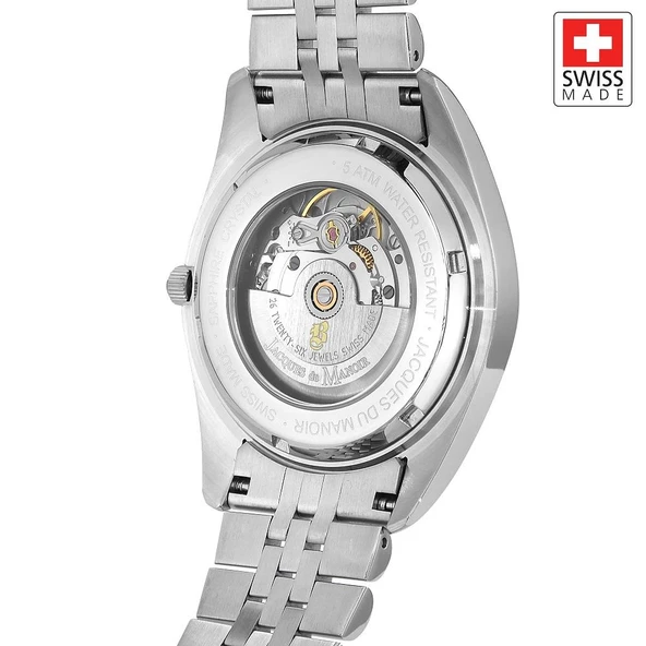 INSPIRATION JWG04205 (Sellita SW200-1, 26 Jewels Otomatik Mekanizmalı, Swiss Made) Erkek Kol Saati - 2