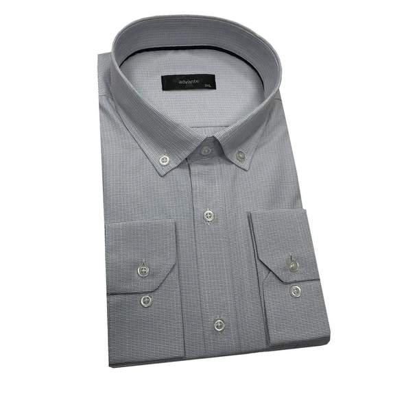 Advante Büyük Beden Uzun Kol Klasik Erkek Gömlek-7218 - 2