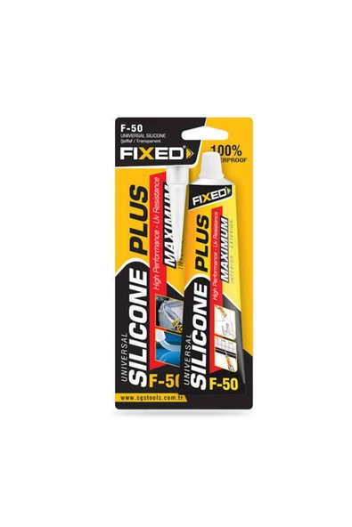 SGS Fixed F-50 Şeffaf Tüp Silikon - Hızlı Yapıştırıcı - Ortaokul