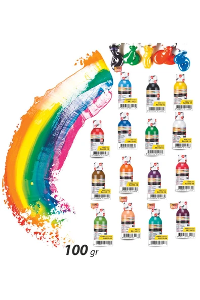 Red Apple Ten Rengi Akrilik Boya 100 Ml Doğadan Ilham Alan Renkler. - 2