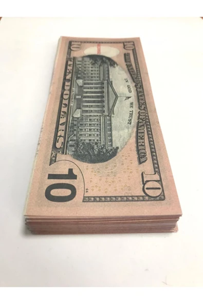 Noname 100 Adet 10 Dolar Geçersiz  Şaka Parası (100x10 Dolar) - 4