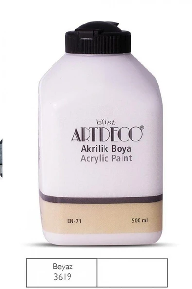 Artdeco Akrilik Boya 500ml - Beyaz