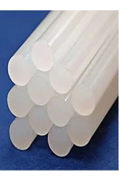 arıca pazarlama Kalın Mum Silikon 10 Adet 11 Mm 27 Cm Mum Çubuk Sıcak Silikon - 2