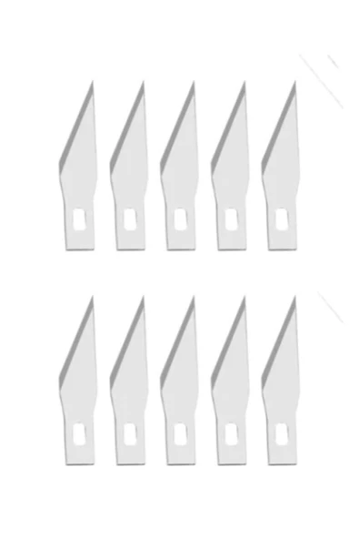 Proskit Metal Neşter Bıçak Onarım El Aleti Hobi Maket Bıçağı Neşter Bisturi Tipi Gümüş - 2
