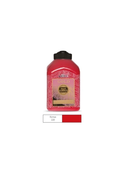 Artdeco Gold Multi Surface Akrilik Boya 500 Ml. 220 Kırmızı - 3