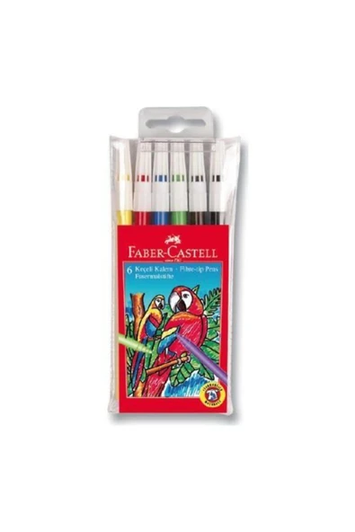 Faber Castell Keçeli Kalem 6 Renk Yıkanabilir Faber Castell Adel