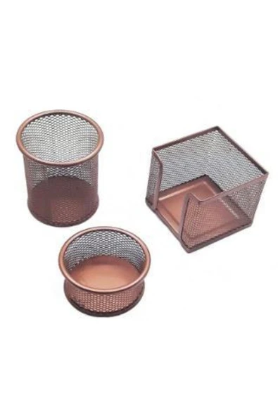 Mas Kalemlik Üçlü Set Kod:505 Rose Gold /
