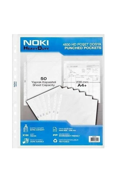 Noki Hd Poşet Dosya 100 Lü