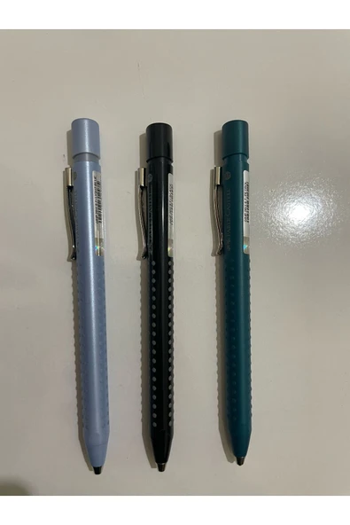 Faber Castell Grip 2011 0.7 Siyah- Yeşil - Açık Mavi Versatil Kalem Set - 2