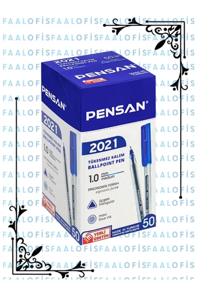 Pensan 2021 Yüksek Kalite Tükenmez Kalem 50 Adet 1 Kutu - 4
