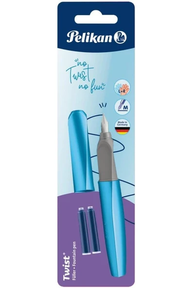 Pelikan Twist Serisi P457 Twist Frosted Blue Dolma Kalem